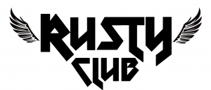 Rusty club logo negro